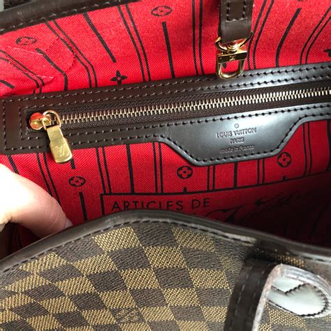 fake louis vuitton neverfull mm damier azur